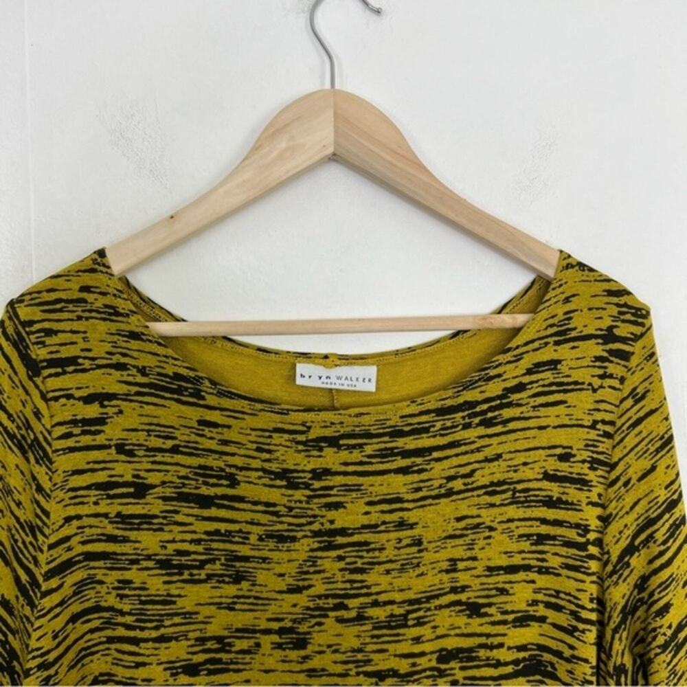 Bryn Walker Robbie Arborist Midi Maxi Jersey Stretch Knit Dress in Yellow Size M - Picture 4 of 15